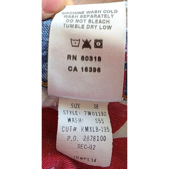 Lucky Brand Light Wash Denim Bootleg Jeans Size 38 Regular Length 100% Cotton Ma - Picture 14 of 16